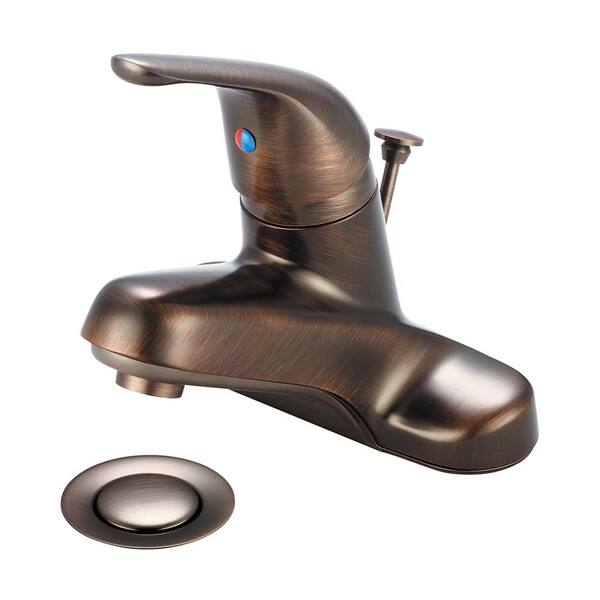 Olympia Faucets Elite 4 in. Centerset Single-Handle Bathroom Faucet in Oil Rubbed Bronze
