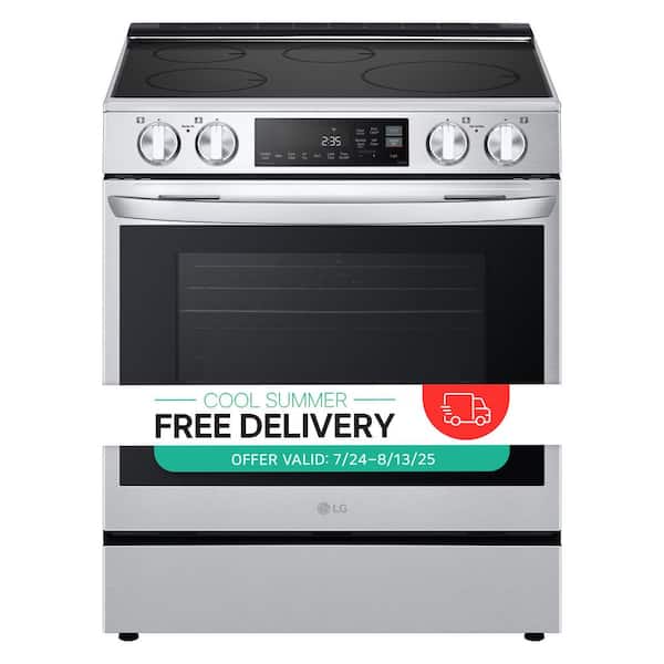 6.3 cu. ft. Smart Induction Slide-In Range with ProBake Convection, Air Fry in PrintProof Stainless Steel