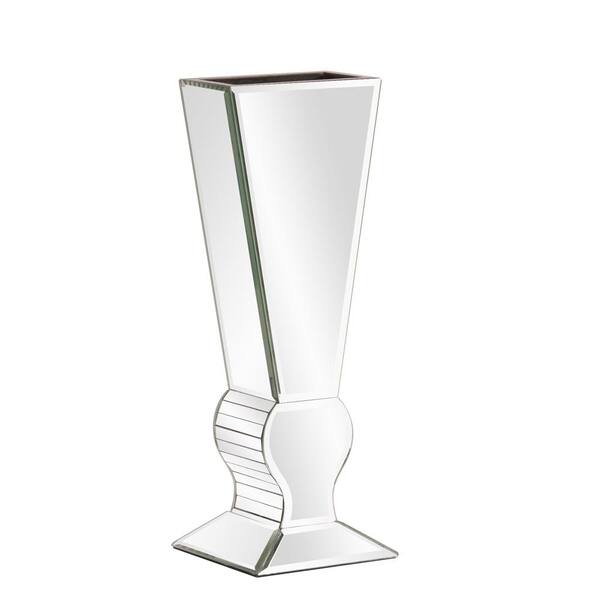 Unbranded Small Mirrored "V" Shaped Decorative Vase
