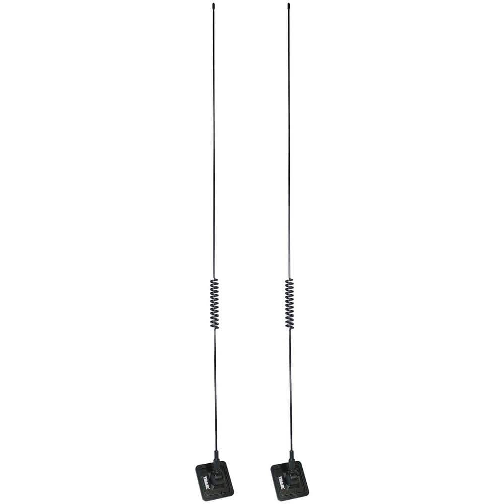 Tram Glass Mount CB with WeatherBand Mobile Antenna (2Pack