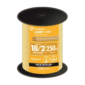 250 ft. 18/2 Gold Stranded CU SPT-1 Lamp Wire