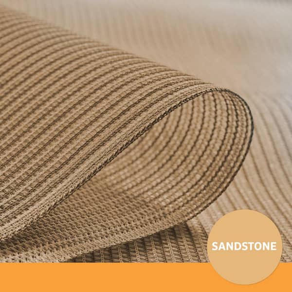 Coolaroo 6 ft. x 100 ft. Shade Fabric Cloth Roll Sandstone - 70% UV Block  439743 - The Home Depot