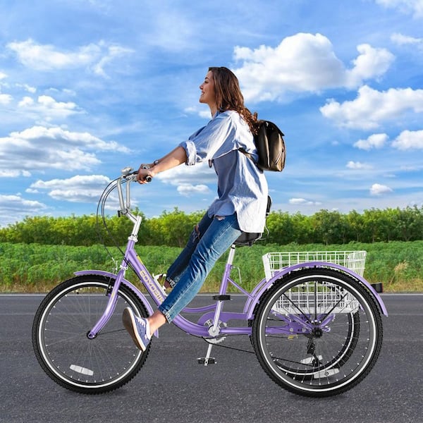 MOONCOOL Adult Tricycle, 20 in. wheels, rear storage basket