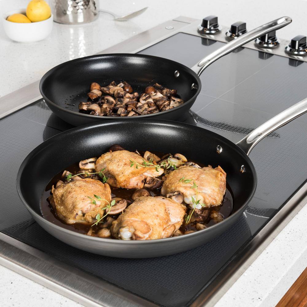 Viking Hard Anodized Nonstick 2-Piece Fry Pan Set with Stainless Steel Handles