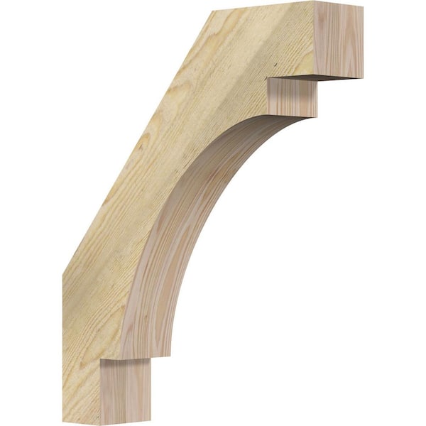 Ekena Millwork 4"W x 18"D x 22"H Merced Rough Sawn Knee Brace, Douglas Fir