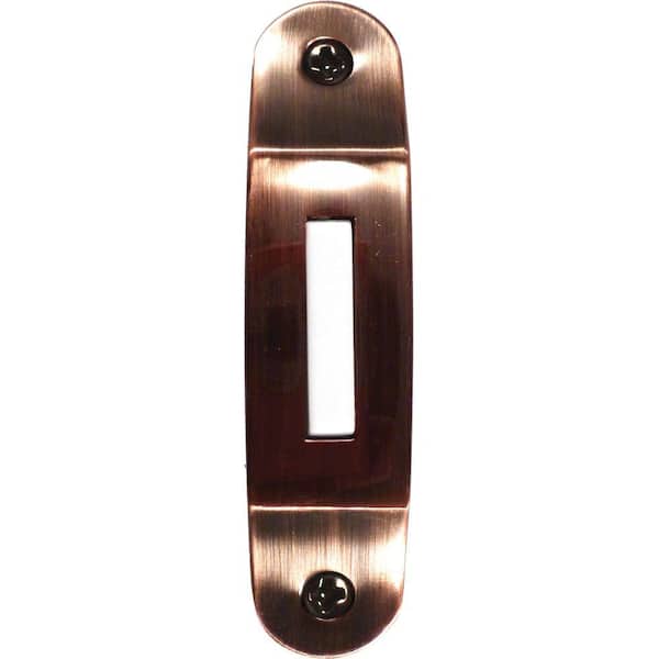 NICOR Wired Lighted Decorator Button for Prime Chime - Brushed Copper