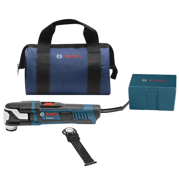 Bosch 5.5 Amp Corded StarlockMax Variable Speed Oscillating Multi-Tool Kit with Carrying Bag (4-Piece)