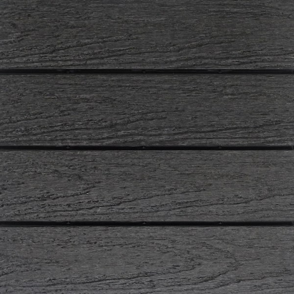 NewTechWood 1/6 ft. x 1 ft. Quick Deck Composite Deck Tile