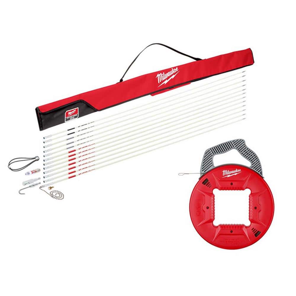 60 ft. Fiberglass Fish Stick Low/Mid/High Flex Combo Kit with 120 ft. x 1/8 in. Stainless Steel Fish Tape price history on PriceWatchPro