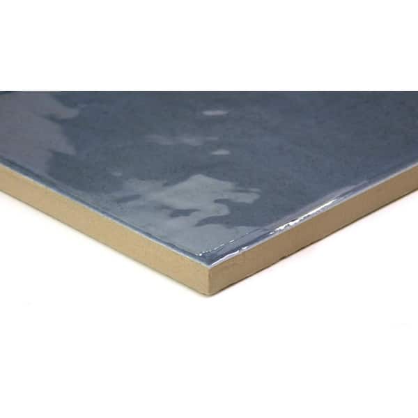 Passion Azul 8.86 in. x 8.86 in. Glossy Porcelain Floor and Wall Tile (10.9 sq. ft./Case)