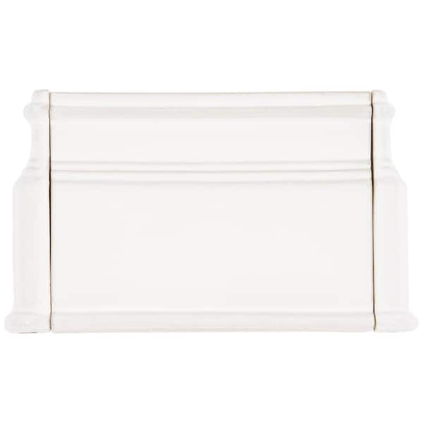 Delphi Natural White 6 in. x 8 in. Polished Ceramic Base Molding Liner Tile