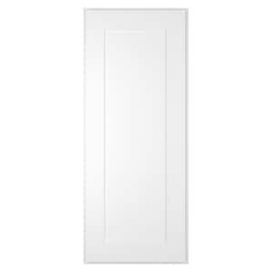15 in. W x 12 in. D x 36 in. H in Shaker White Plywood Ready to Assemble Wall Cabinet 1-Door 2-Shelves Kitchen Cabinet