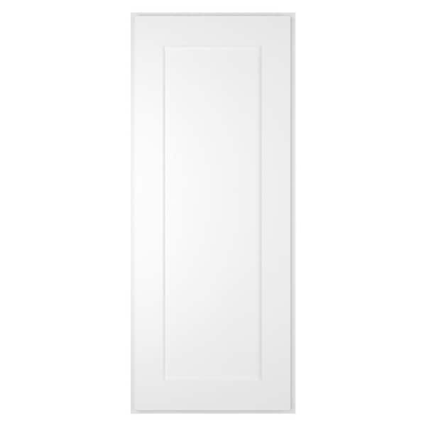 HOMEIBRO 15 in. W x 12 in. D x 36 in. H in Shaker White Plywood Ready to Assemble Wall Cabinet 1-Door 2-Shelves Kitchen Cabinet