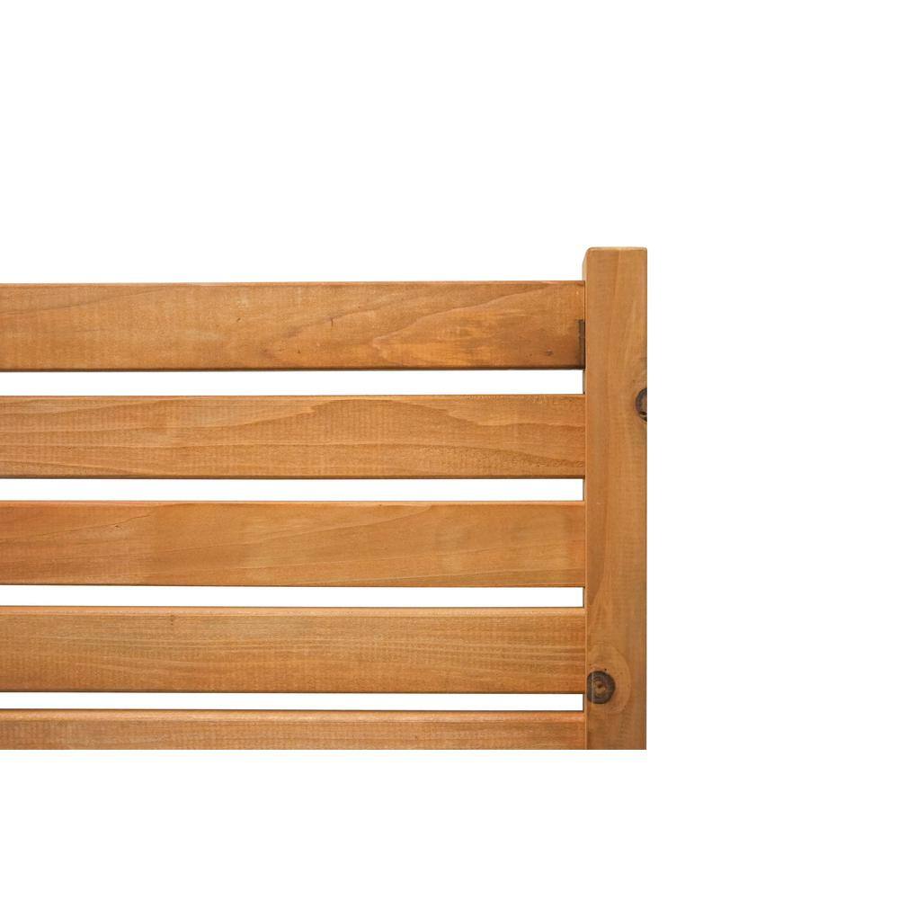 Tiaga 6 ft Freestanding Wood Privacy Screen with Flat Top