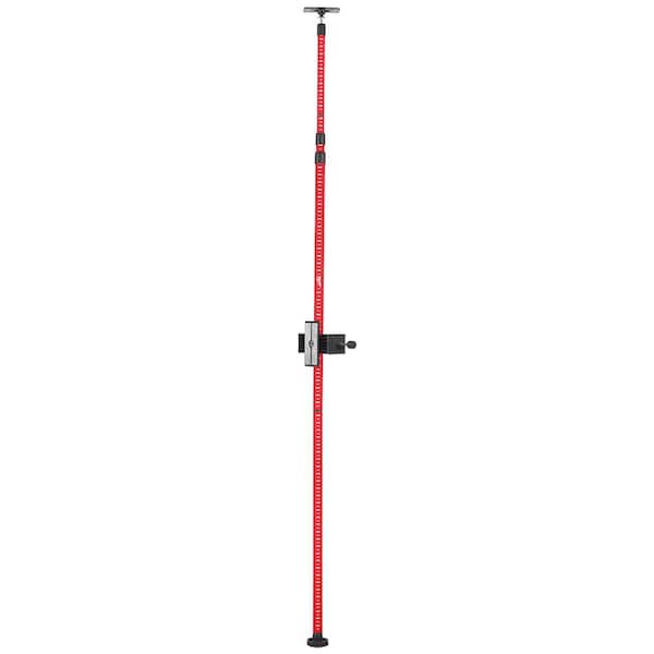Milwaukee 12 ft. Telescoping Laser Level Pole 48-35-1511 - The Home Depot