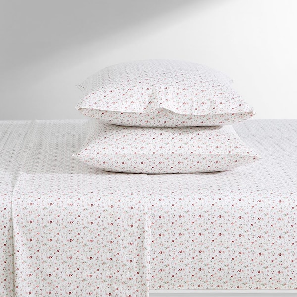 LAURA ASHLEY - Erina様★専用☆3点セット☆ Laura Ashley Ashfield 3-Piece Pink Cotton Twin Sheet Set