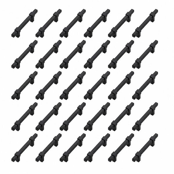 3 in. Hole Center Cabinet Pulls, Kitchen Handles for Cabinets, Matte Black (30-Pack)