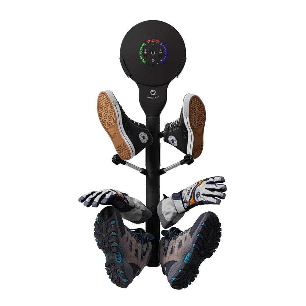 Black 31.5 in. x 10 in. x 6.5 in. Plastic Wall Mounted Shoe and Boot Dryer price history on PriceWatchPro