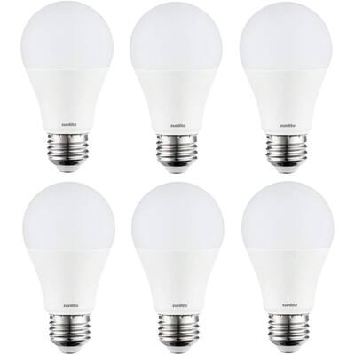 75-Watt Equivalent A19 ENERGY STAR and Dimmable 1100 Lumens LED Light Bulb in Cool White 4000K (6-Pack)