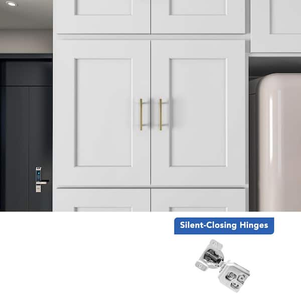 30 in. W x 24 in. D x 24 in. H Ready to Assemble Double Shaker Wall Kitchen Cabinet in Laguna Grey