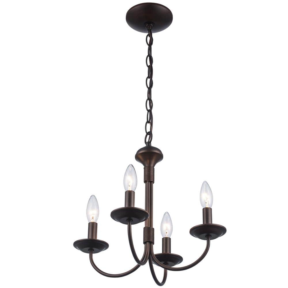 Oil Rubbed Bronze 15" Candle Chandelier
