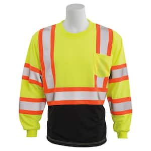 9802SBC Men's MD Hi Viz Lime Class 3 Polyester Safety T-Shirt