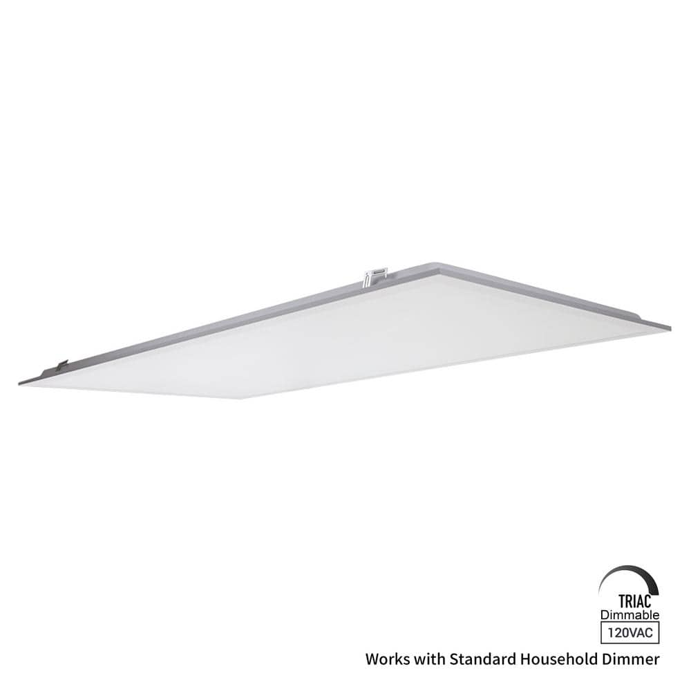 LEDone 2 ft. x 4 ft. 4500 Lumens integrated LED panel light 4000K