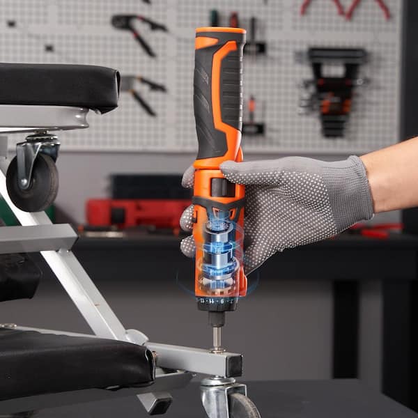 SKYSHALO Cordless Screwdriver Set, 4-Volt 7Nm Electric