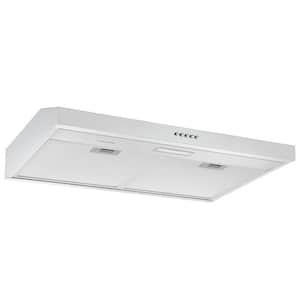 30 in. 110 CFM Convertible Under-Cabinet Range Hood with LED Light in Stainless Steel