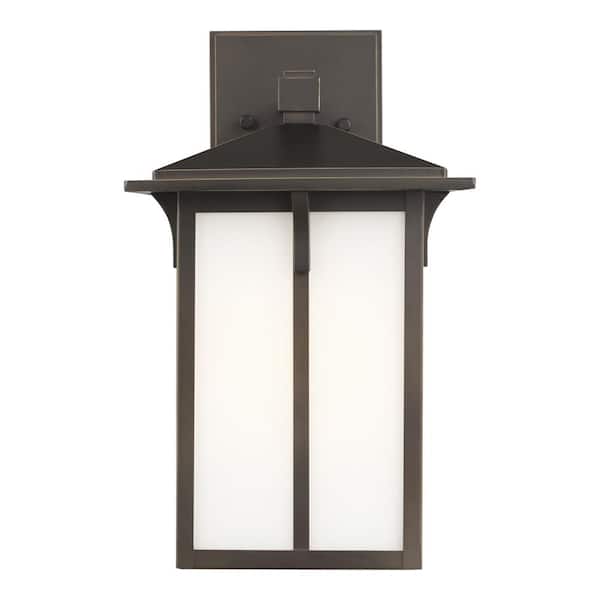 Generation Lighting Tomek 1-Light Antique Bronze Outdoor Wall Lantern