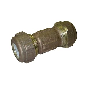 3/4 in. CTS or 1/2 in. IPS Bronze Coated Brass Compression Coupling (5 in. Length) for Pipe Repair