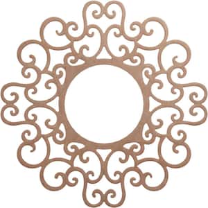 30 in. x 30 in. x 1/4 in. Reims Wood Fretwork Pierced Ceiling Medallion, Wood (Paint Grade)