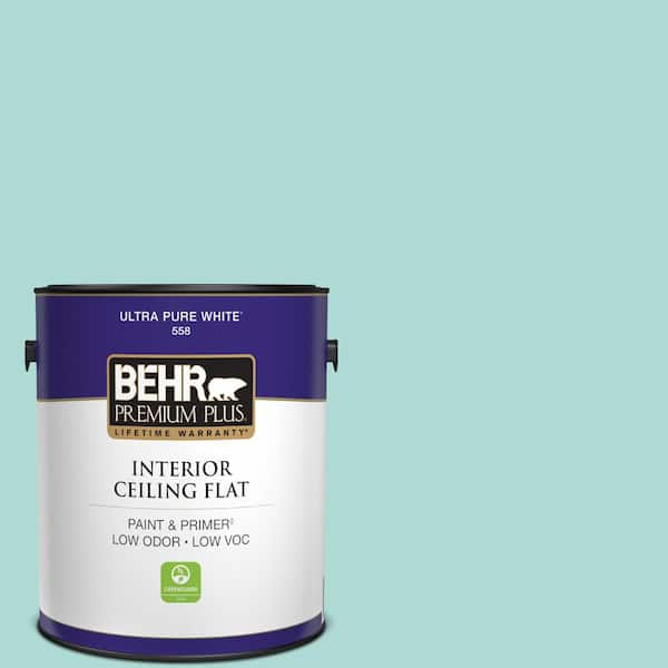 BEHR PREMIUM PLUS 1 gal. #M450-3 Wave Top Ceiling Flat Interior Paint