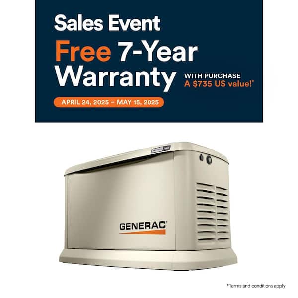 26,000 Watt - Dual Fuel Air- Cooled Whole House Home Standby Generator, Smart Home Monitoring