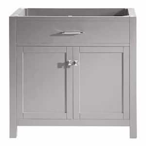 Caroline Madison 36 in. W x 22 in. D x 34 in. H Single Sink Bath Vanity Cabinet without Top in Cashmere Gray