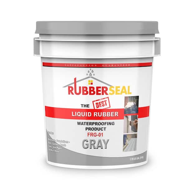 1 Gal. Gray Liquid Rubber Waterproof Coating Waterproofing Sealant