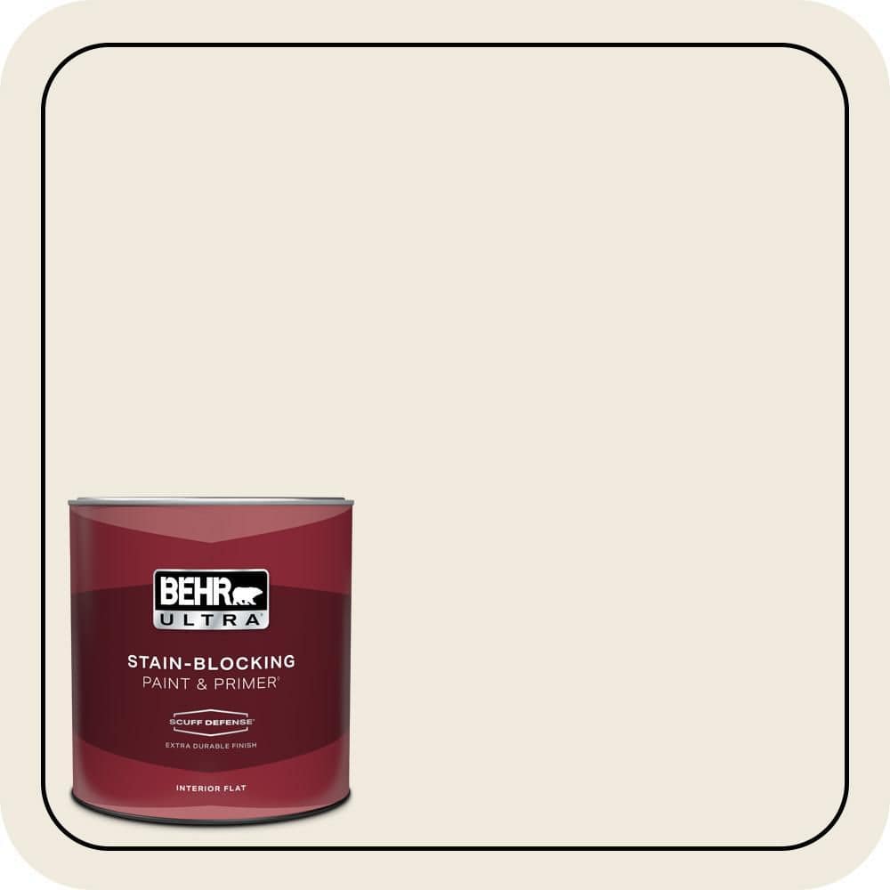 1 qt. #W-B-710 Almond Cream Extra Durable Flat Interior Paint & Primer price history on PriceWatchPro