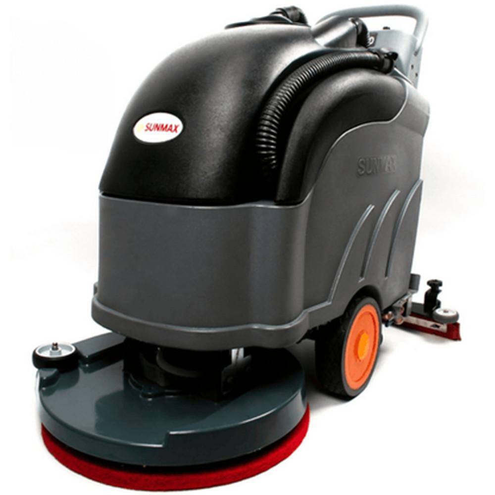 Commercial Cordless Cleaner in Black with Scrubber