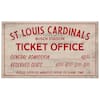 Open Road Brands St. Louis Cardinals Vintage Ticket Office Wood Wall Decor  90183452-s - The Home Depot