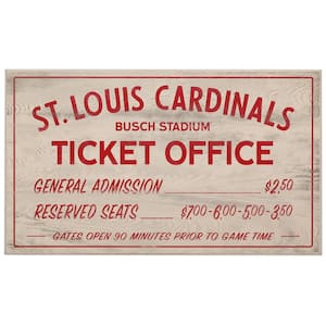 St. Louis Cardinals Vintage Ticket Office Wood Wall Decor