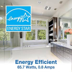 ENERGY STAR Certified Quiet 280 CFM Ceiling Bathroom Exhaust Fan
