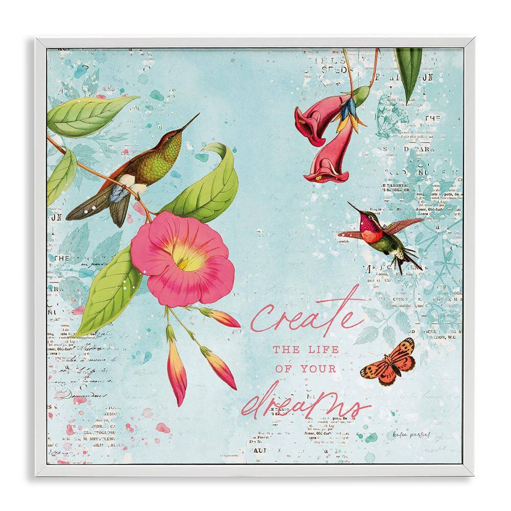 Life Of Your Dreams by Katie Pertiet White Framed Animal Giclee Art Print 24 in. x 24 in. price history on PriceWatchPro