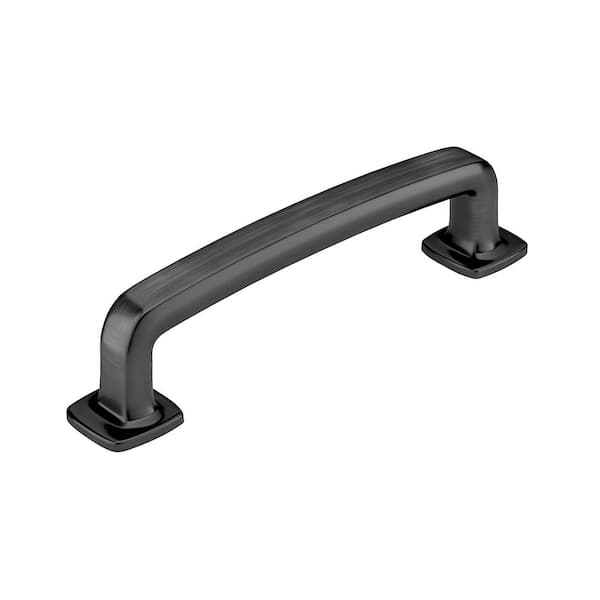 Richelieu Hardware Terrebonne Collection 3-3/4 in. (96 mm) Classic Antique Nickel Curved Cabinet Bar Pull