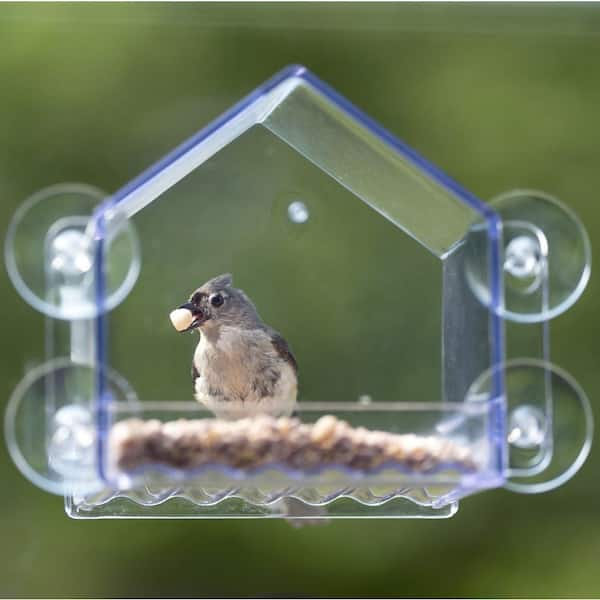 Nature's Way Clear View Window Bird Plastic Feeder 2 Cup WIN-3-CP1