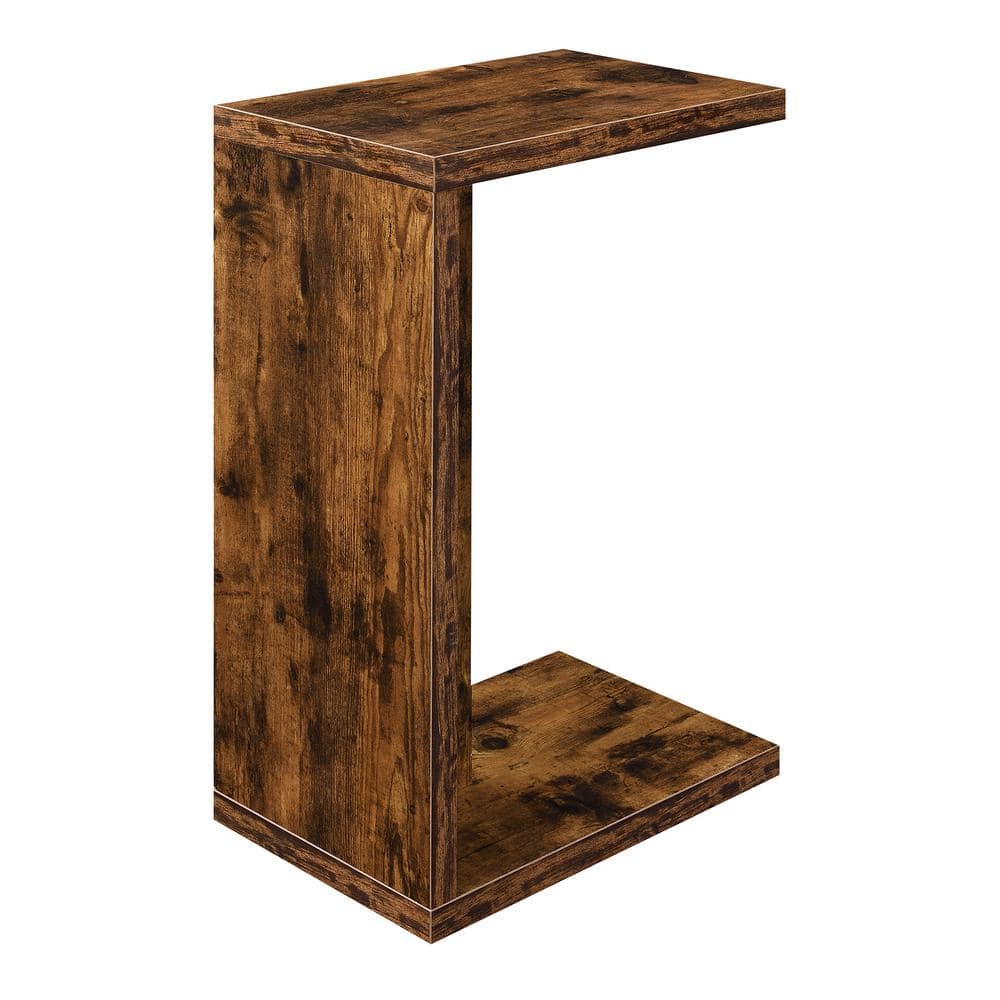 Northfield Admiral Minimalist C-Shape Barnwood End Table