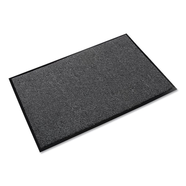 Crown Rely-On Charcoal 48 in. x 72 in. Olefin Indoor Wiper Commercial Floor Mat