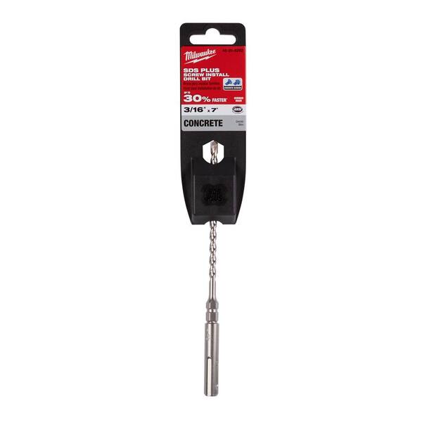 Milwaukee 48-20-7092 3/16 by 7-Inch SDS Bit with 1/4-Inch Hex 