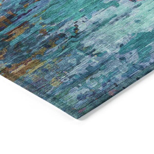 Chantille Machine Washable Indoor/Outdoor Abstract ACN2035 Blue 2 ft. 3 in. x 7 ft. 6 in. Runner Rug