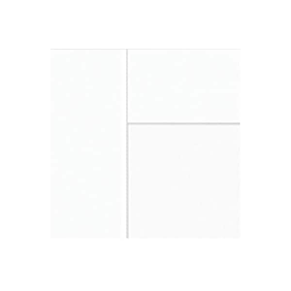 Home Decorators Collection Washington Vesper White Plywood Shaker Assembled Kitchen Cabinet Door Sample 7.5 in. W x 0.75 in. D x 7.5 in. H