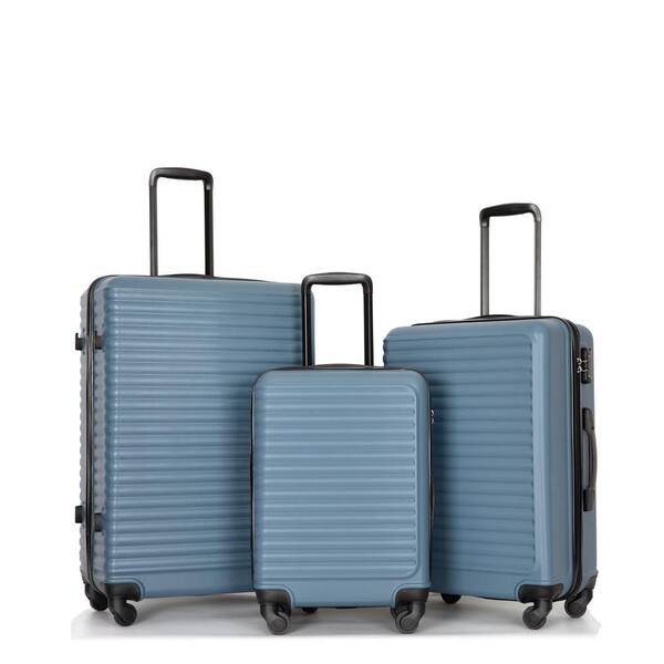 INNOBULE ABS 3-Piece Luggage Sets Lightweight With Suitcase Spinner Wheels